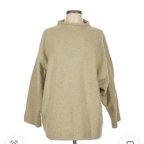 Men's Tan Wool Sweater - Picture 2 of 5